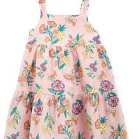 Toddler Girl's Floral Lawn Dress