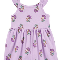 Baby Girls' Purple Floral Romper