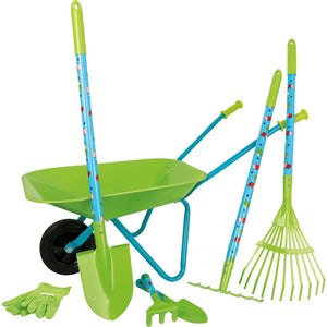 Gardening Toolset with Wheelbarrow