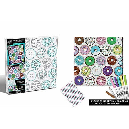 Donut Glitter Coloring Kit