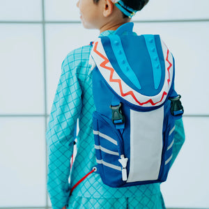 Shark Fin Blue Backpack