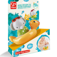 Hape Spin Splash & Swim Elephant Color-Changing Spinning Float Bath Toy