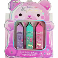 Liplicious Gummy bear Lip Glosses (091GB) Washable Cosmetic Make Up Toy Set Birthday Party