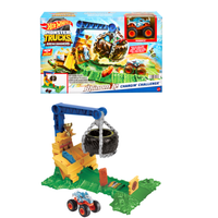 Hot Wheels Monster Trucks Rhinomite Chargin’ Challenge Playset