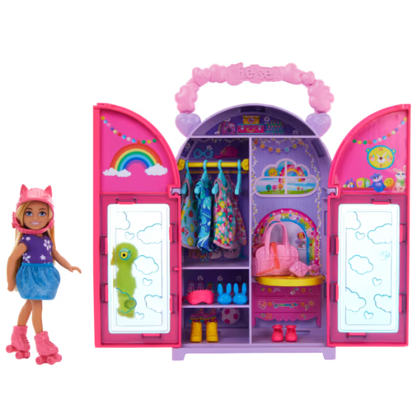 Barbie Chelsea Doll & Closet Toy Playset With Clothes & Accessories