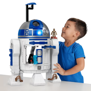 Imaginext Star Wars R2-D2 Toy With Lights Sounds & C-3Po Diecast Character Key