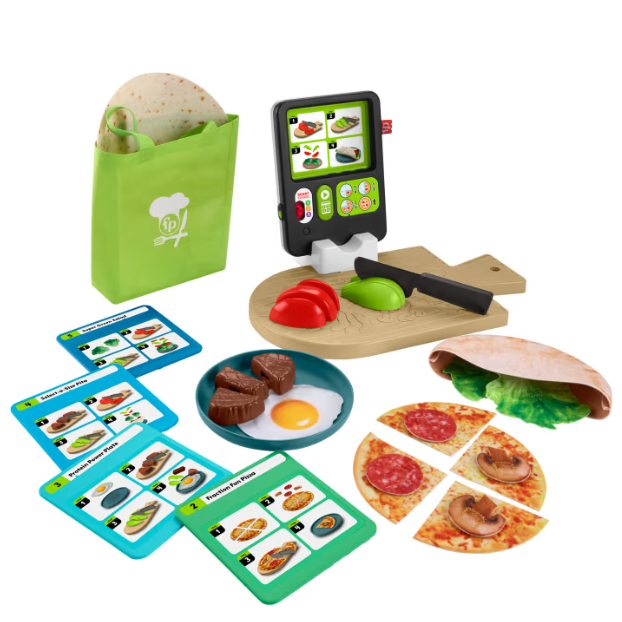 Fisher-Price Laugh & Learn 123 Follow The Recipe Meal Kit Preschool Pretend Playset