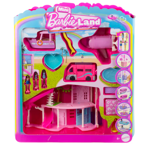 Barbie Mini Barbieland Dreamhouse & 3-Vehicle Playset