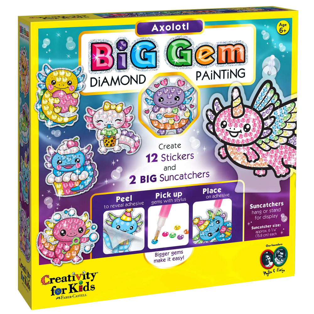 Big Gem Diamond Painting - Axolotl