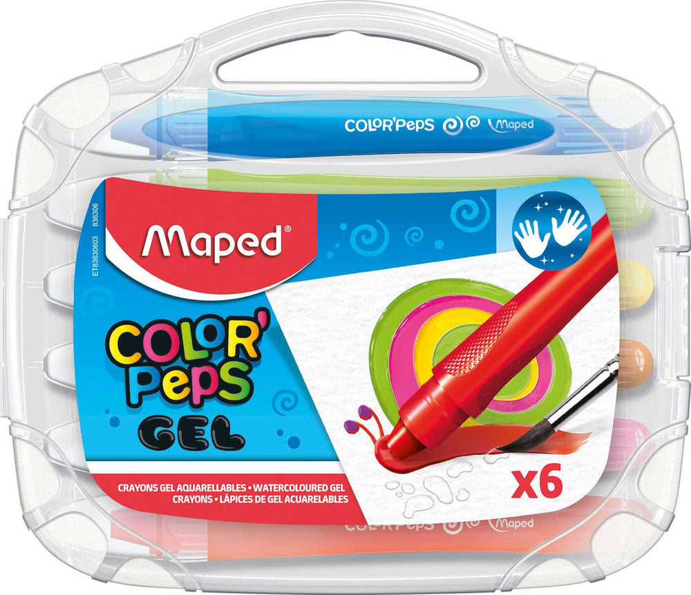Color’Peps Watercolor Gel Retractable Crayons x6