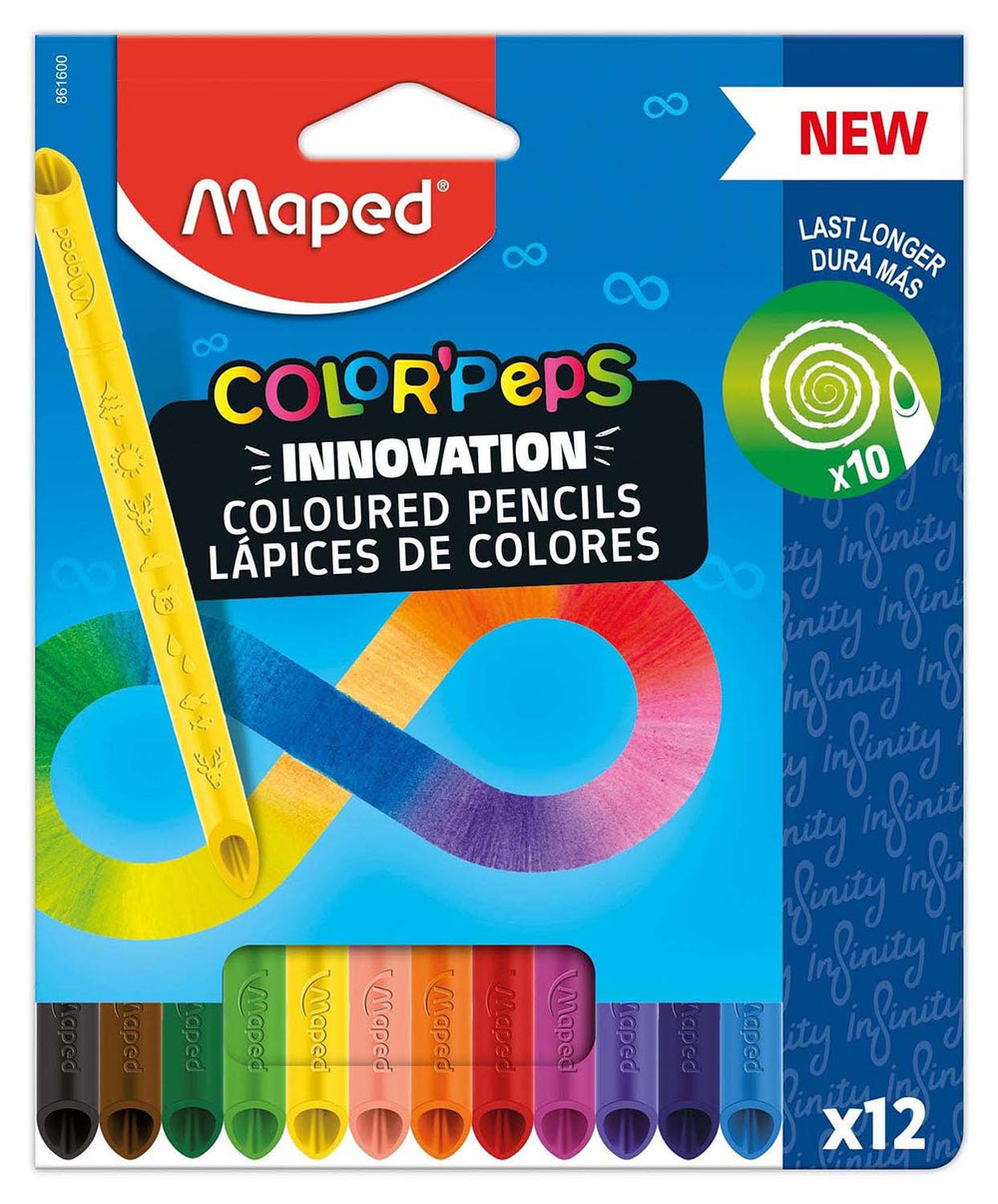 Color’Peps Infinity PlastiClean Colored Pencils x12