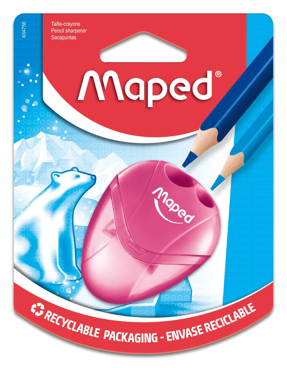 Igloo 2-Hole Canister Pencil Sharpener Assorted