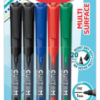 Marker’Peps Permanent Fine Tip Long-Life Markers x5