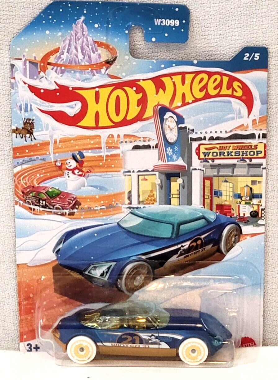 Mattel Hot Wheels Avant Garde Blue Holiday Workshop