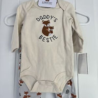 Baby Boy 4pc. Fox Bodysuit Set