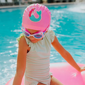 Pink Mermaid Swim Cap