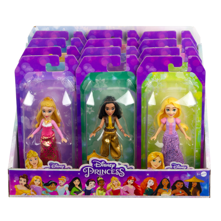 Disney Princess Small Dolls With Sparkling Clothing Inspired By Disney Movies