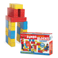 Deluxe Jumbo Cardboard Blocks - 40 Pieces