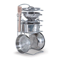 Let's Play House! Stainless Steel Pots & Pans Play Set
