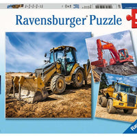 Diggers at Work  3 x  49 Piece Puzzle