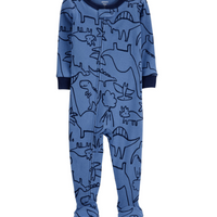 1-Piece Dinosaur 100% Snug Fit Cotton Footie PJs