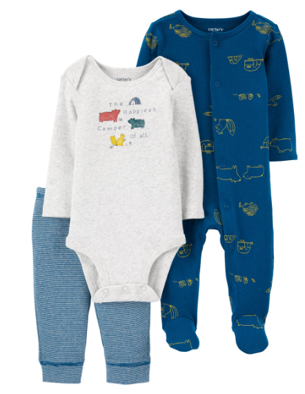 3-Piece Happy Camper Outfit Set