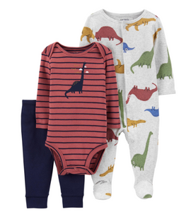 3-Piece Dinosaur Outfit Set