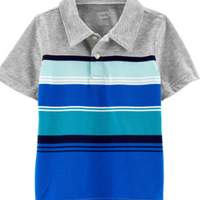 Striped Jersey Polo