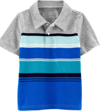 Striped Jersey Polo