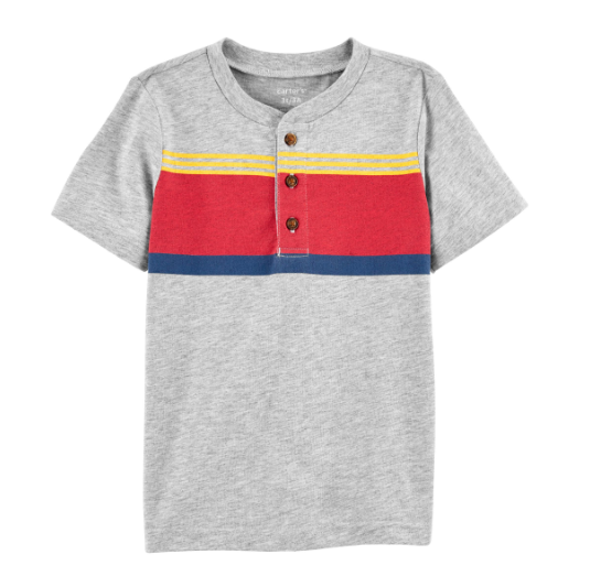 Striped Henley Tee