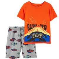 2-Piece Race Car Loose Fit Poly PJs