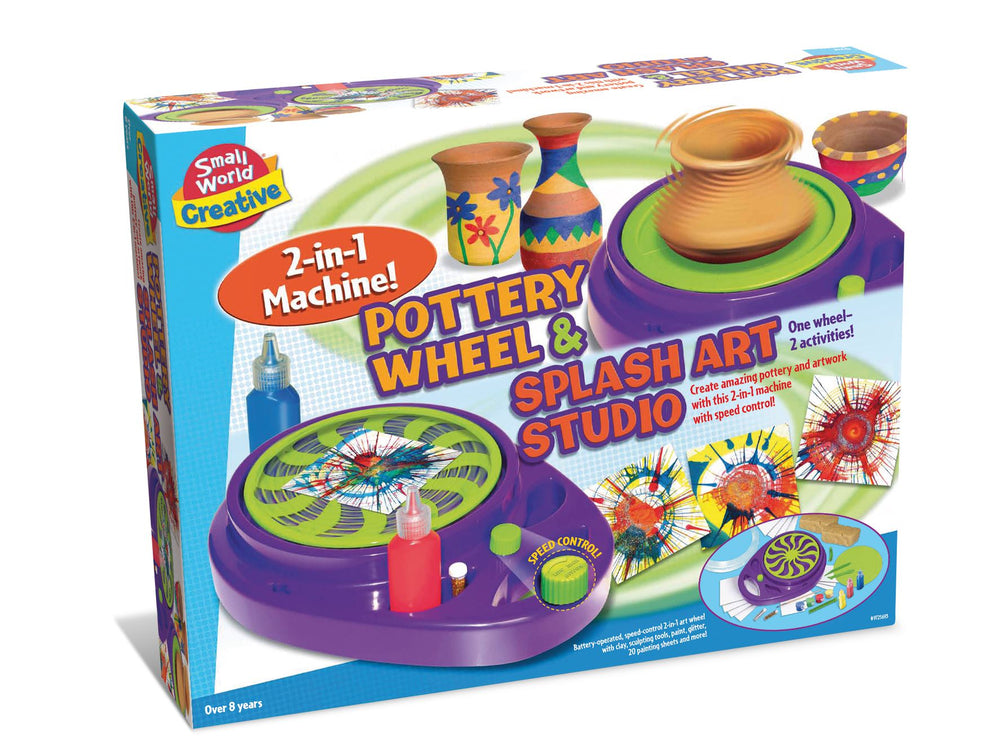 2 in 1 Machine Pottery Wheel & Splash Art  Studio