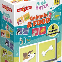 Magicube Mix and Match Animals and Food - 2 Cubes
