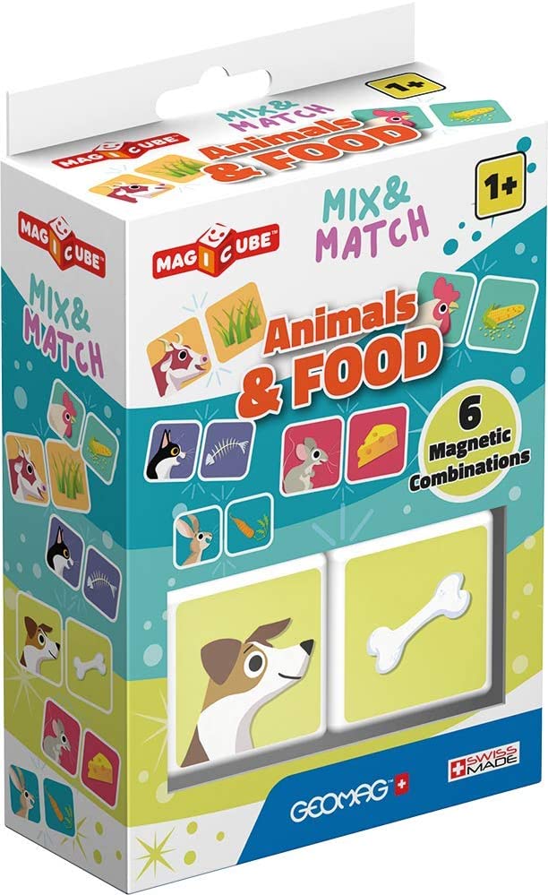 Magicube Mix and Match Animals and Food - 2 Cubes