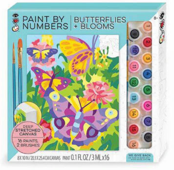 Paint By Number- Butterflies + Blooms