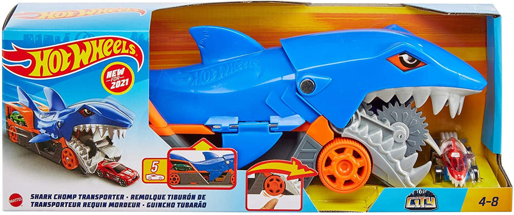 Hot Wheels Shark Chomp Transporter Playset