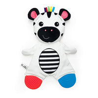 Roll over image to zoom in Baby Einstein Zen the Zebra Sensory Plush Teether Toy, Ages Newborn +
