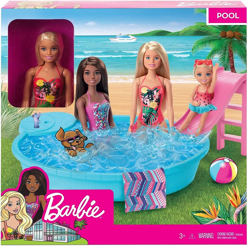 Barbie®Doll and Pool Playset (Blonde)