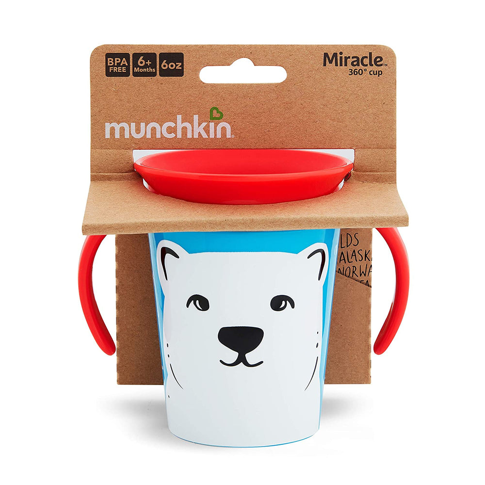 Miracle 360 WildLove Trainer Cup, 6 Oz, Polar Bear