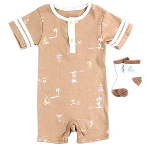 Bloomin Baby Boys 2pc Romper Set