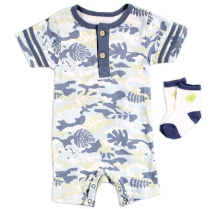 Bloomin Baby Boys 2pc Romper Set