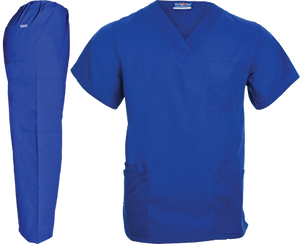 Med One Scrub Suits - Royal Blue