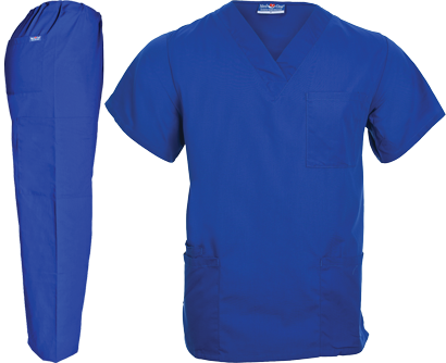 Med One Scrub Suits - Royal Blue