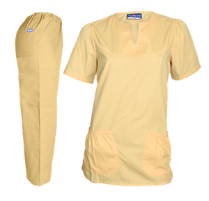 Med One Ladies Scrub Suits - Butter