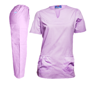 Med One Ladies Scrub Suits - Lilac