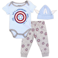 Captain America Boys 3pc Hat Set