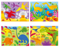 4 Puzzles in a Box - Dinosaurs
