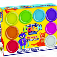Dough 8 Piece 2 Oz Tubs Rainbow Starter Pack