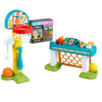 Fisher-Price Laugh & Learn Toddler Sports Activity Center Learning Toy, 4-In-1 Game Experience