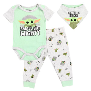 Baby Yoda Boys Bib Set